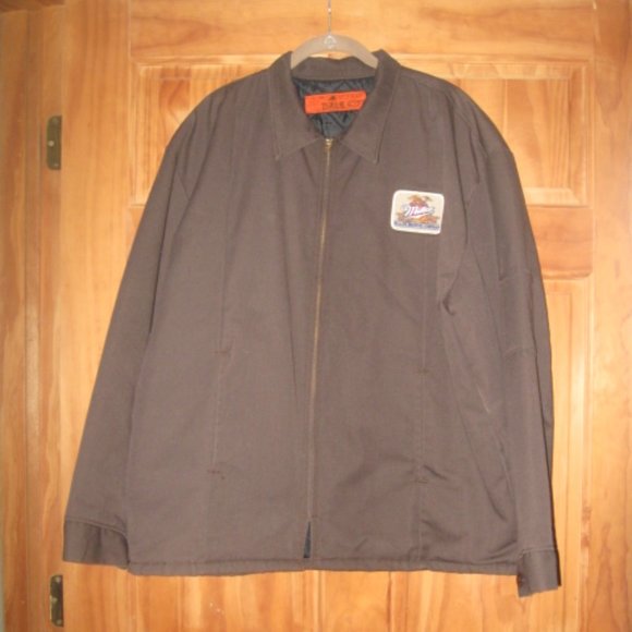 Red Kap Miller Brewing Company Brown Jacket - Picture 1 of 8